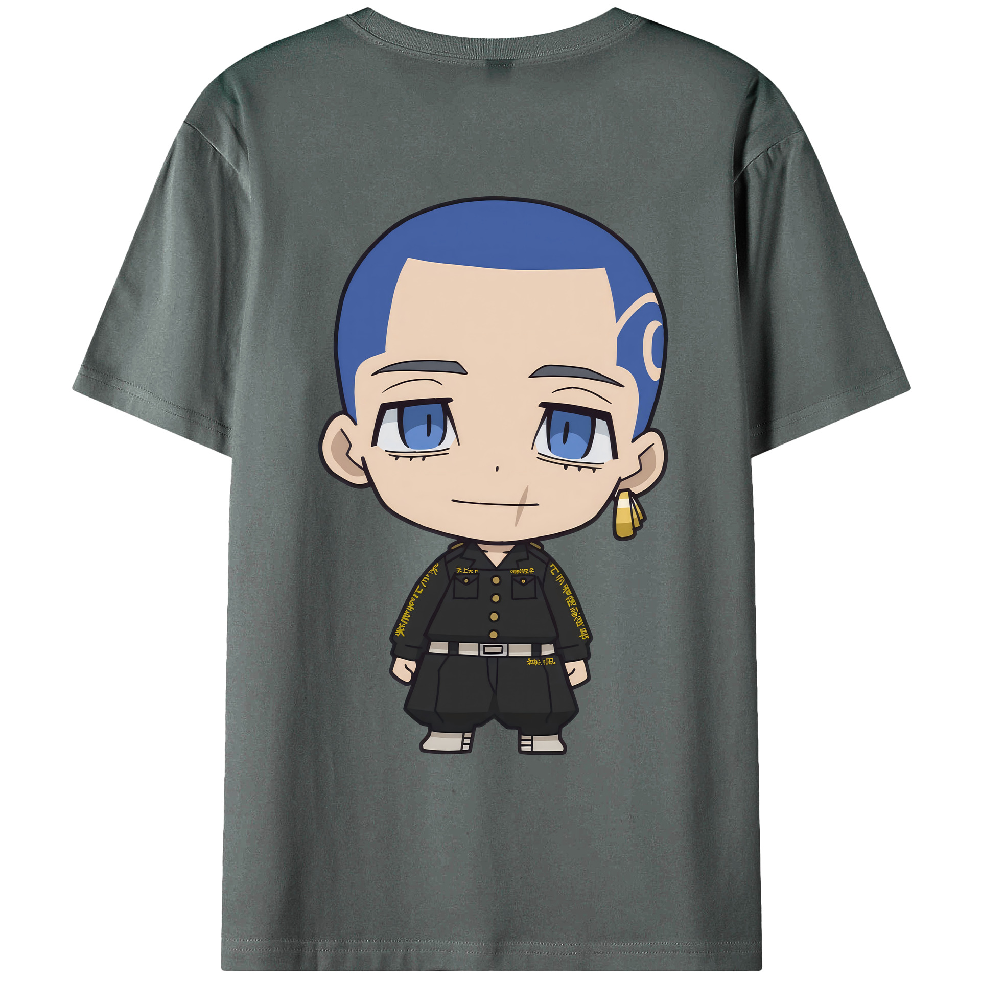 （画像用） 東京リベンジャーズ Tokyo Revengers 綿100％ メンズ半袖Tシャツ（バックプリント） 通気性